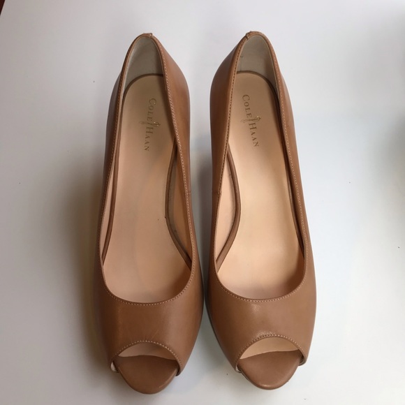Cole Haan peep toe pumps - Picture 3 of 7
